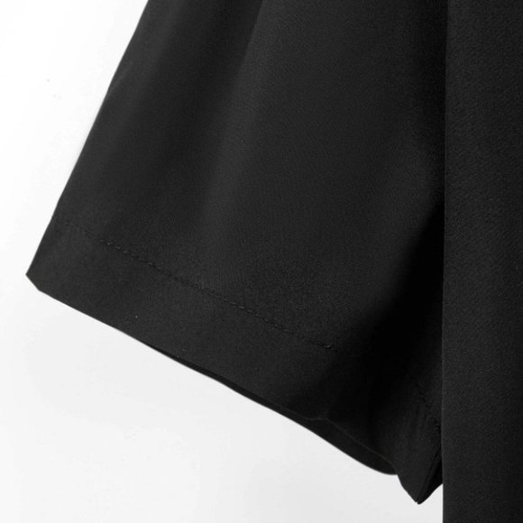 Casual Men's black button shirt - Picture 5 of 8